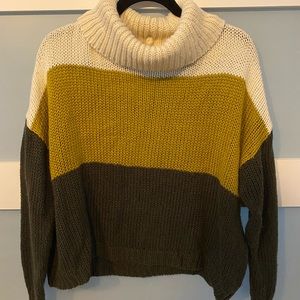 Earth Tones Colorblock Sweater
